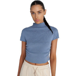Sugarfree Γυναικείο Καλοκαιρινό Crop Top Πλεκτό Μπλε 25832062-911