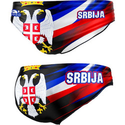 Turbo Serbia Αθλητικό Ανδρικό Μαγιό Σλιπ με Σχέδια Πολύχρωμο 731949-0009