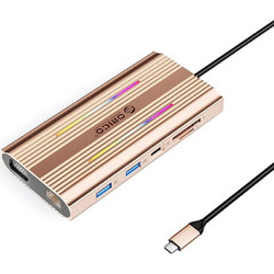 Orico USB-C Docking Station με HDMI PD Ethernet XDR-X2-RG-BP