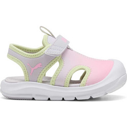 Puma Fun Racer Παιδικά Παπουτσοπέδιλα για Κορίτσι Ανατομικά Ροζ Γκρι Lime 404951-02