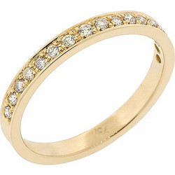 Million Diamonds Half eternity Γυναικείο Δαχτυλίδι Σειρέ Μισόβερο από Xρυσό 18K με Διαμάντι RL23571