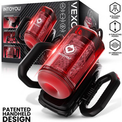 IntoYou Vexor Pocket Αυνανιστήρι με Δόνηση & Αναρρόφηση Red