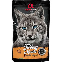 Alpha Spirit Adult Mousse with Turkey 85gr