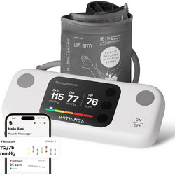 Withings Vision WPM07 Ψηφιακό Πιεσόμετρο Μπράτσου με Ενδειξη Αρρυθμίας & Bluetooth