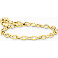 Thomas Sabo Γυναικείο Βραχιόλι Αλυσίδα από Ασήμι 925 Επιχρυσωμένο X0291-413-39