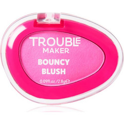 Trouble Maker Bouncy Blush Bounce Hot Pink Powder Blush 2.8gr