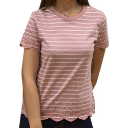 Superdry Γυναικείο Καλοκαιρινό Top Βαμβακερό Ροζ W6010100A-2U6
