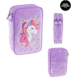 Tinka Unicorn Κασετίνα με 2 Θήκες Λιλά 8-804213