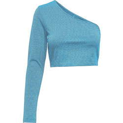 Only Γυναικείο Καλοκαιρινό Crop Top Βαμβακερό Τιρκουάζ 15268711