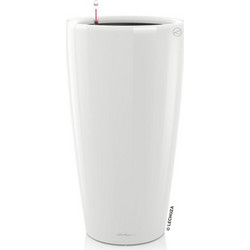 Lechuza Rondo 40 Premium Αυτοποτιζόμενη Γλάστρα Στρογγυλή Πλαστική Λευκή 40x75cm 15740