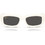 Ray-Ban RB4944 687487 Ανδρικά Γυαλιά Ηλίου Ορθογώνια Κοκάλινα Λευκά με Μαύρο Φακό