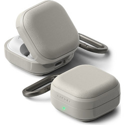 Ringke Onyx MagSafe Θήκη TPU με Γάντζο για Samsung Galaxy Buds 4 / 4 Pro Γκρι