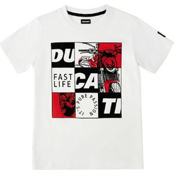 Ducati Παιδικό T-Shirt Κοντομάνικο Λευκό GG624-0113