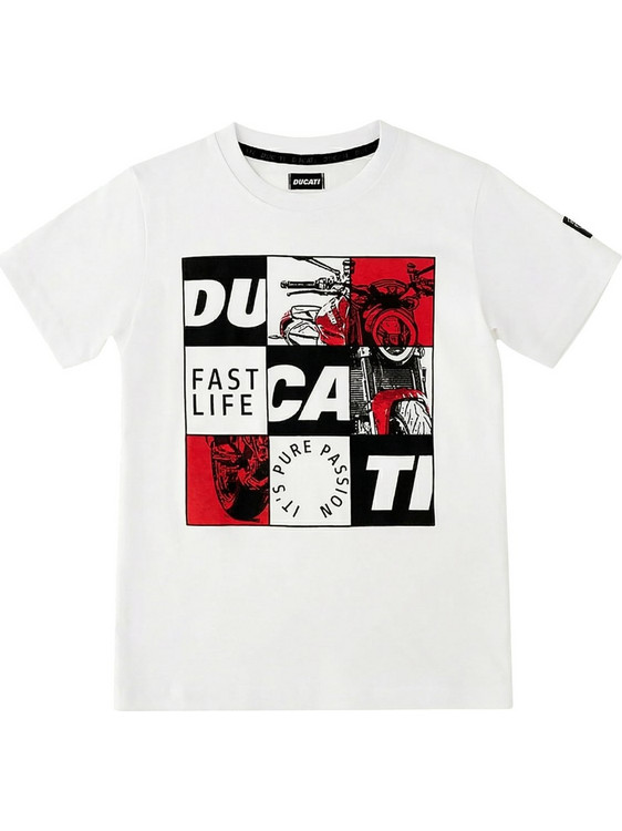 Ducati Παιδικό T-Shirt Κοντομάνικο Λευκό GG624-0113