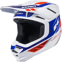 Kenny Titanium Patriot White Blue Κράνος Μηχανής Motocross 1250gr