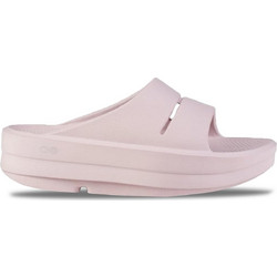Oofos Oomega Ooahh Γυναικείες Παντόφλες Καλοκαιρινές Flatforms Ανατομικές Αντιολισθητικές Nude 1110