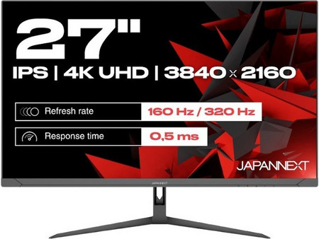 JAPANNEXT JN-I270UHD16FHD32 IPS HDR Gaming Monitor 27" 3840x2160 4K UHD 160Hz 0.5ms