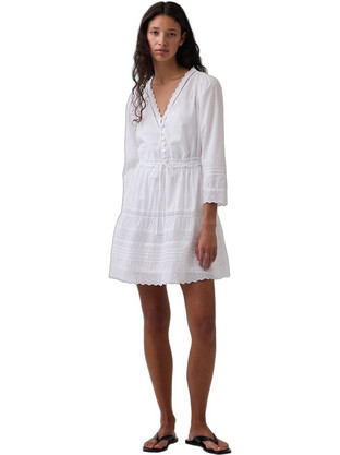 Gap Mini Καλοκαιρινό Καθημερινό Φόρεμα Λευκό 877695-002