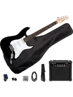 Soundsation Divarte Bundle Ηλεκτρική Κιθάρα ST Style με Μαγνήτες SSS & Ταστιέρα Rosewood Black