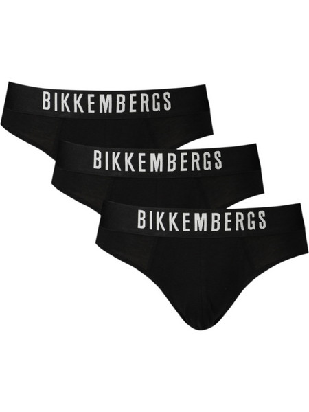 Bikkembergs Ανδρικά Σλιπ Βαμβακερά Μαύρα 3Pack 3PACK BKK1USP10TR