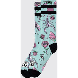 American Socks Venom Garden Ανδρικές Κάλτσες Ψηλές με Σχέδια Τιρκουάζ