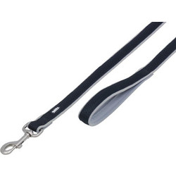Nobby Mesh Preno Λουρί Σκύλου 1.2m x 25mm Μαύρο Γκρι