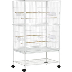 PawHut Κλουβί Πτηνών 78x52x132cm D10-075WT