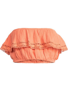 Roxy Golden Tropic Γυναικείο Καλοκαιρινό Crop Top Πορτοκαλί ERJWT03628-MLN0