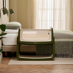 Snuz Snuzpod5 Λίκνο με Στρώμα & Πλαϊνό Άνοιγμα Χακί GSFN050J