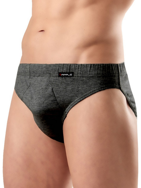 Apple Boxer Ανδρικά Σλιπ Βαμβακερά Ανθρακί 4Pack 0214210
