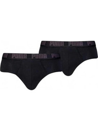 Puma Everyday Ανδρικά Σλιπ Βαμβακερά Μαύρα 2Pack 701226389-001