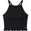 Roxy As I Am Γυναικείο Καλοκαιρινό Crop Top Ριπ Μαύρο ERJKT04278-KTA0
