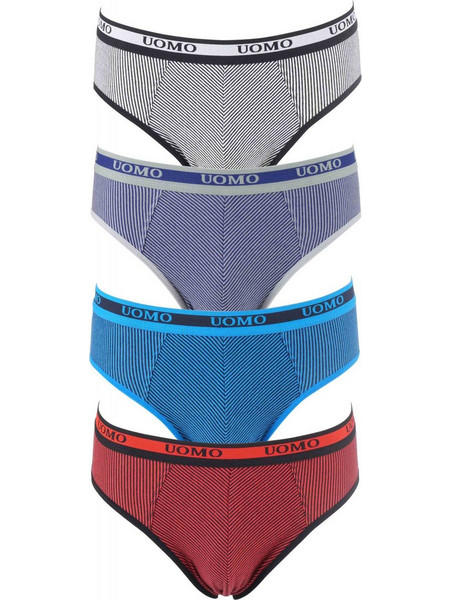 Uomo Ανδρικά Σλιπ Βαμβακερά 4Pack 4P1193-21522