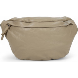 Passaggio Leather Γυναικεία Τσάντα Χιαστί Δερμάτινη Μπεζ με Στενό Λουρί 5702-KR-10