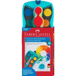 Faber-Castell Connector Σετ Νερομπογιές με Πινέλο 12 Χρώματα 125003