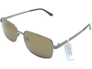 Harrison HA4311 FM05 Γυναικεία Γυαλιά Ηλίου Τετράγωνα Μεταλλικά Ασημί με Καφέ Φακό