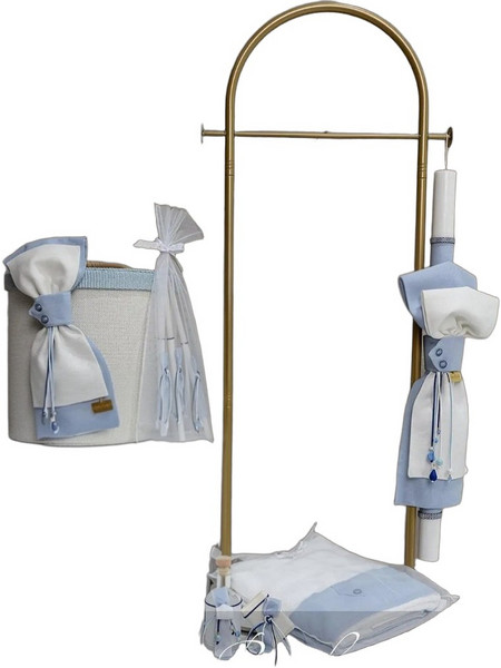 Stova Bambini Σετ Βάπτισης με Καλάθι για Αγόρι SS26COMBO3