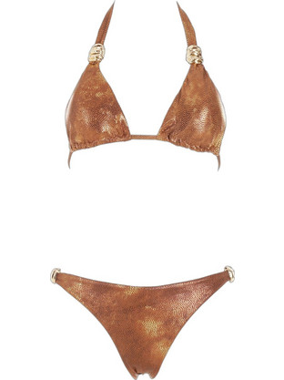 Gsecret Bikini Set Τριγωνάκι Καφέ SQ67814-38188