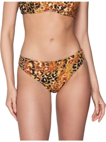 Luna Bikini Slip Animal Print Πορτοκαλί 94825