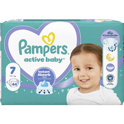 Pampers Active Baby Πάνες Βρακάκι No7 15+kg 44τμχ
