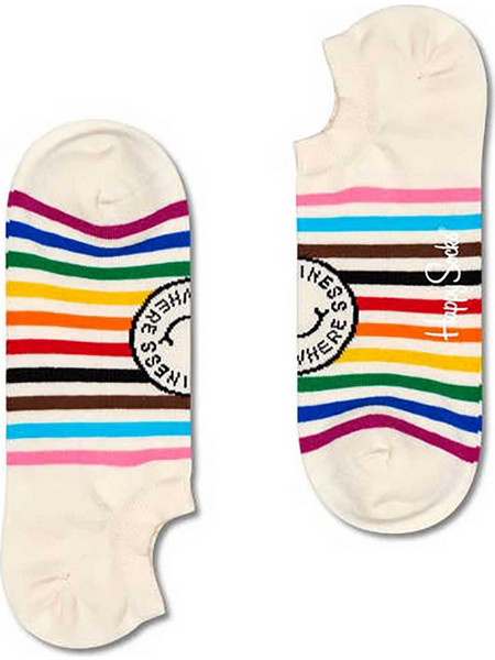 Happy Socks Happiness Everywhere Ανδρικές Κάλτσες Κοντές Μπεζ HAP38-1300