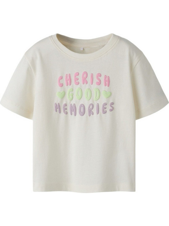 Name It Παιδικό T-Shirt Κοντομάνικο Μπεζ 13251519