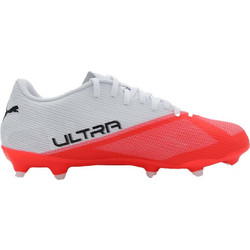 Puma Ultra 7 Play FG/AG 109146-01 Ποδοσφαιρικά Παπούτσια με Τάπες Λευκά Κόκκινα