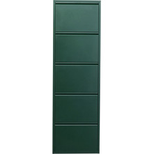 Kare Design Παπουτσοθήκη Μεταλλική Caruso 5 Πράσινη M50xΠ15xΥ170cm