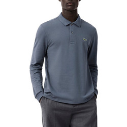 Lacoste Ανδρική Μπλούζα Polo Μακρυμάνικη Γκρι L1312-7EZ
