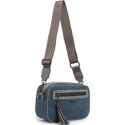 Bag to Bag Γυναικεία Τσάντα Χιαστί από Δερματίνη Μπλε με Ιμάντα WH8070