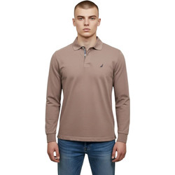 Nautica Ανδρική Μπλούζα Polo Μακρυμάνικη Μπεζ N1CR0126-200