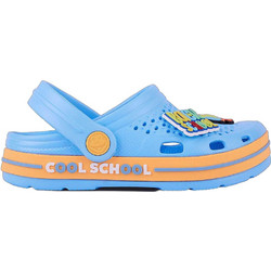 Coqui Lindo Clocs Παιδικά Παπούτσια Θαλάσσης για Αγόρι Ανατομικά Γαλάζια Πορτοκαλί 6423-415-1711