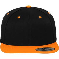 Flexfit Καπέλο Jockey Snapback Υφασμάτινο Μαύρο Πορτοκαλί 6089MT-00485