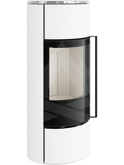Spartherm Senso L White Ivory Eboris 1300 Ατσάλινη Ξυλόσομπα Αερόθερμη 7.7kW